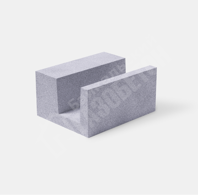 картинка U-Блок автоклавного газобетона Б4, (Краслэнд) 